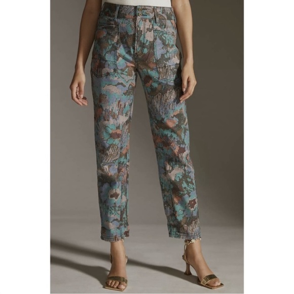 Anthropologie Pants - Anthropologie Pilcro Utility Eclectic Camo Trousers Size 27